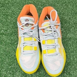 Nike Kyrie 8 Eagle Basketball Shoes - Orange, Yellow, and Light Blue. New No Box